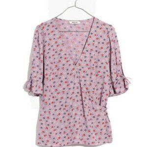 Madewell – Prairie Posies Tie Sleeve Wrap Top 00